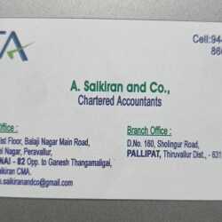 A.Saikiran And Co Chartered Accountants