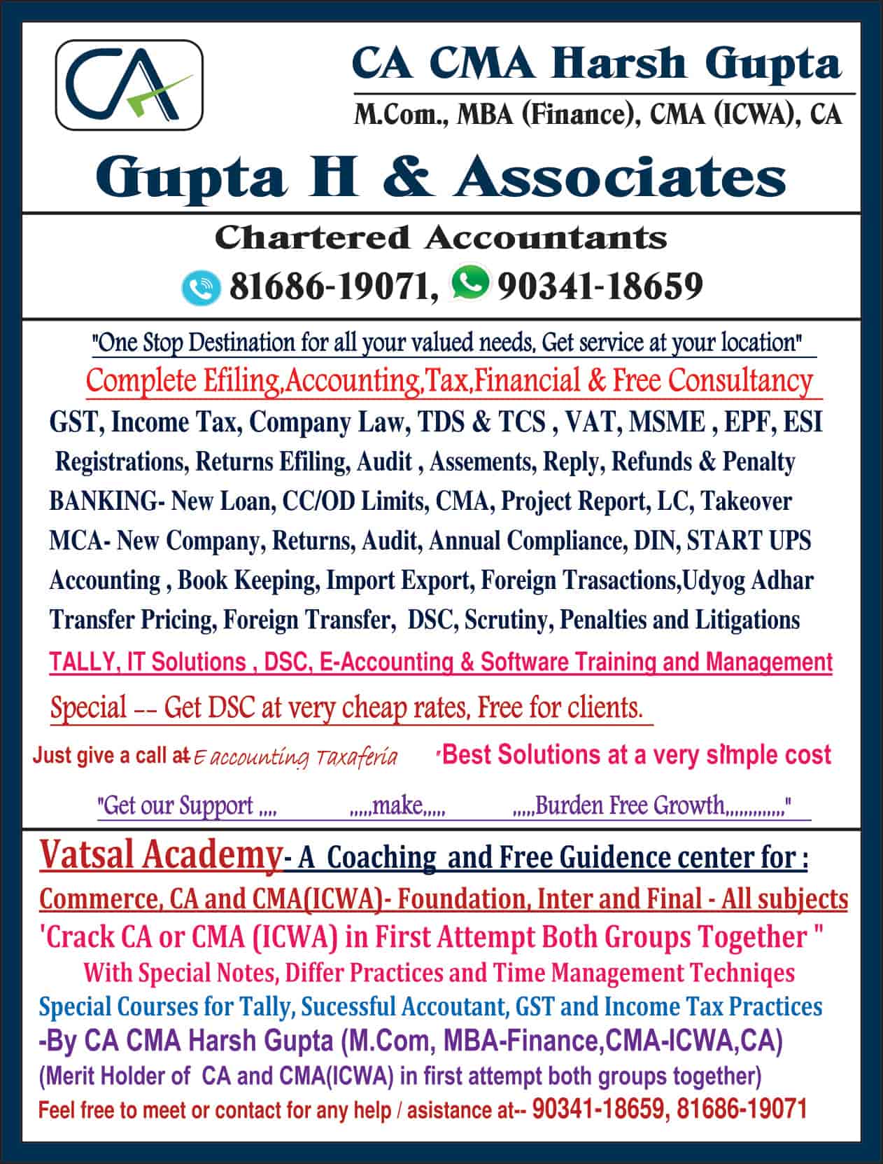 Ca Cma Harsh Gupta
