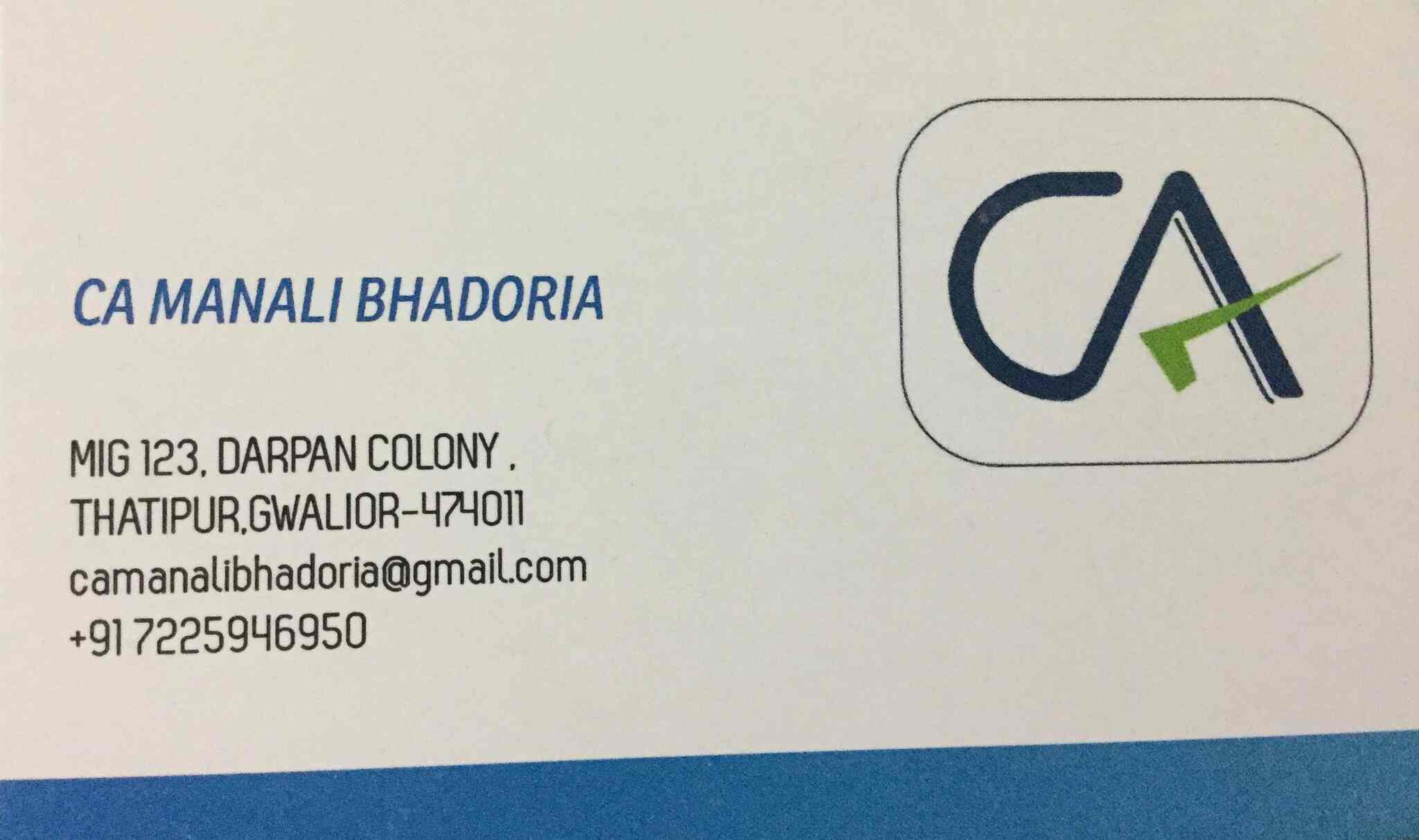 CA Manali Bhadoria