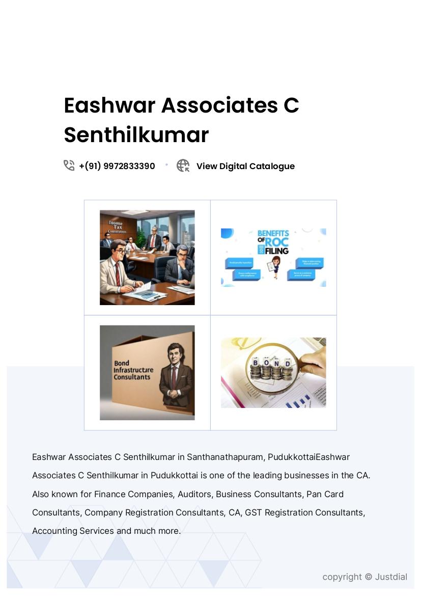 Eashwar Associates C Senthilkumar