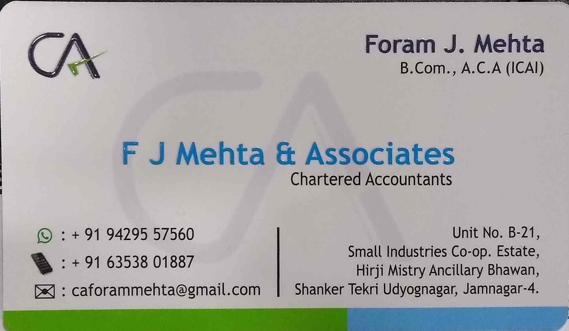 F J Mehta