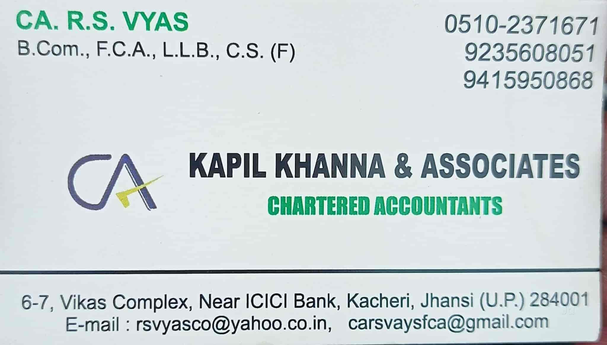 Kapil Khanna & Associate (CA R S Vyas)