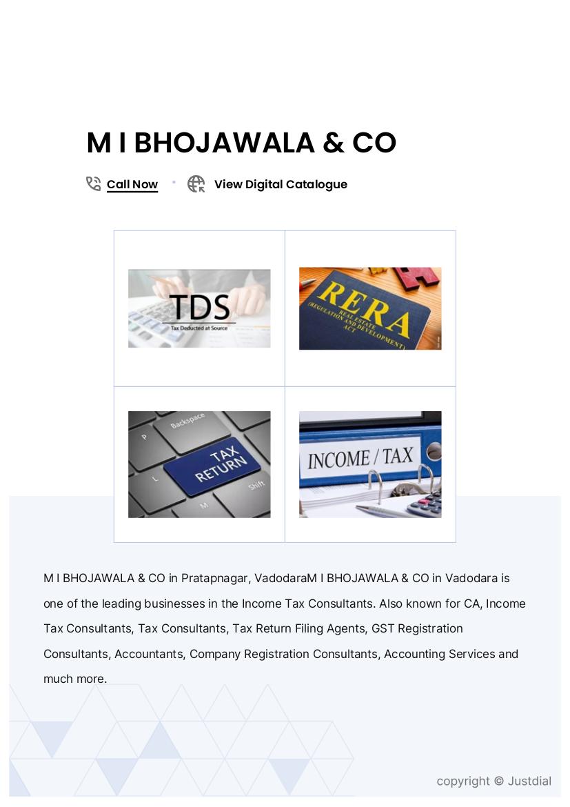 M I BHOJAWALA & CO