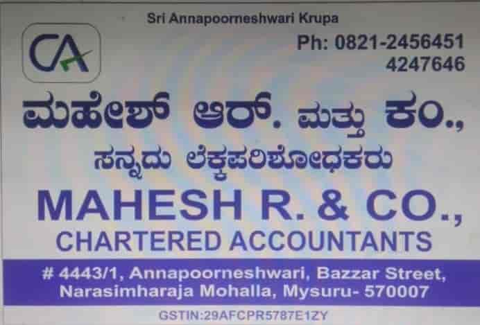 Mahesh R & Co