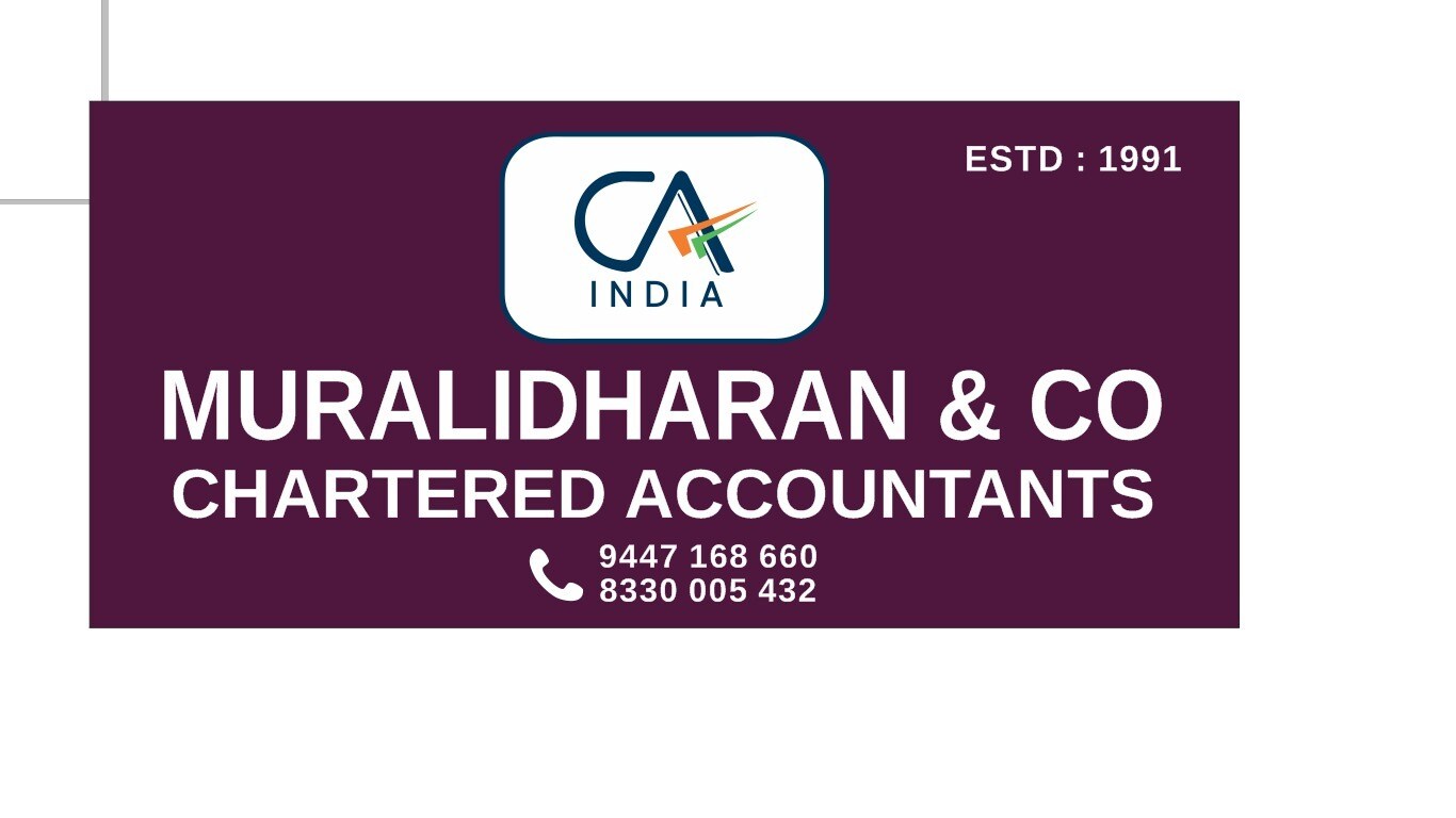 Muralidharan& CO Chartered Accountants