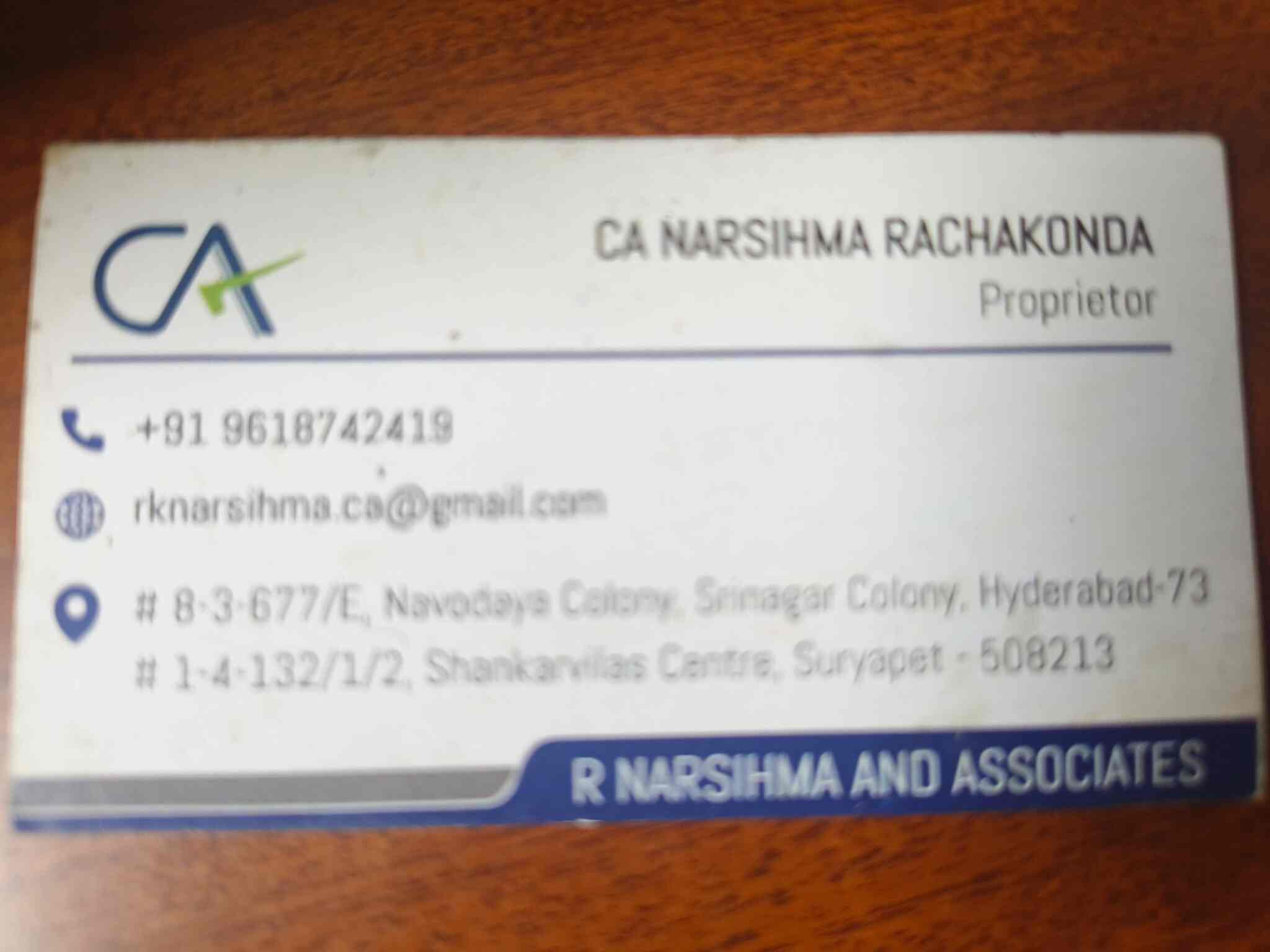 R Narsimha And Associates