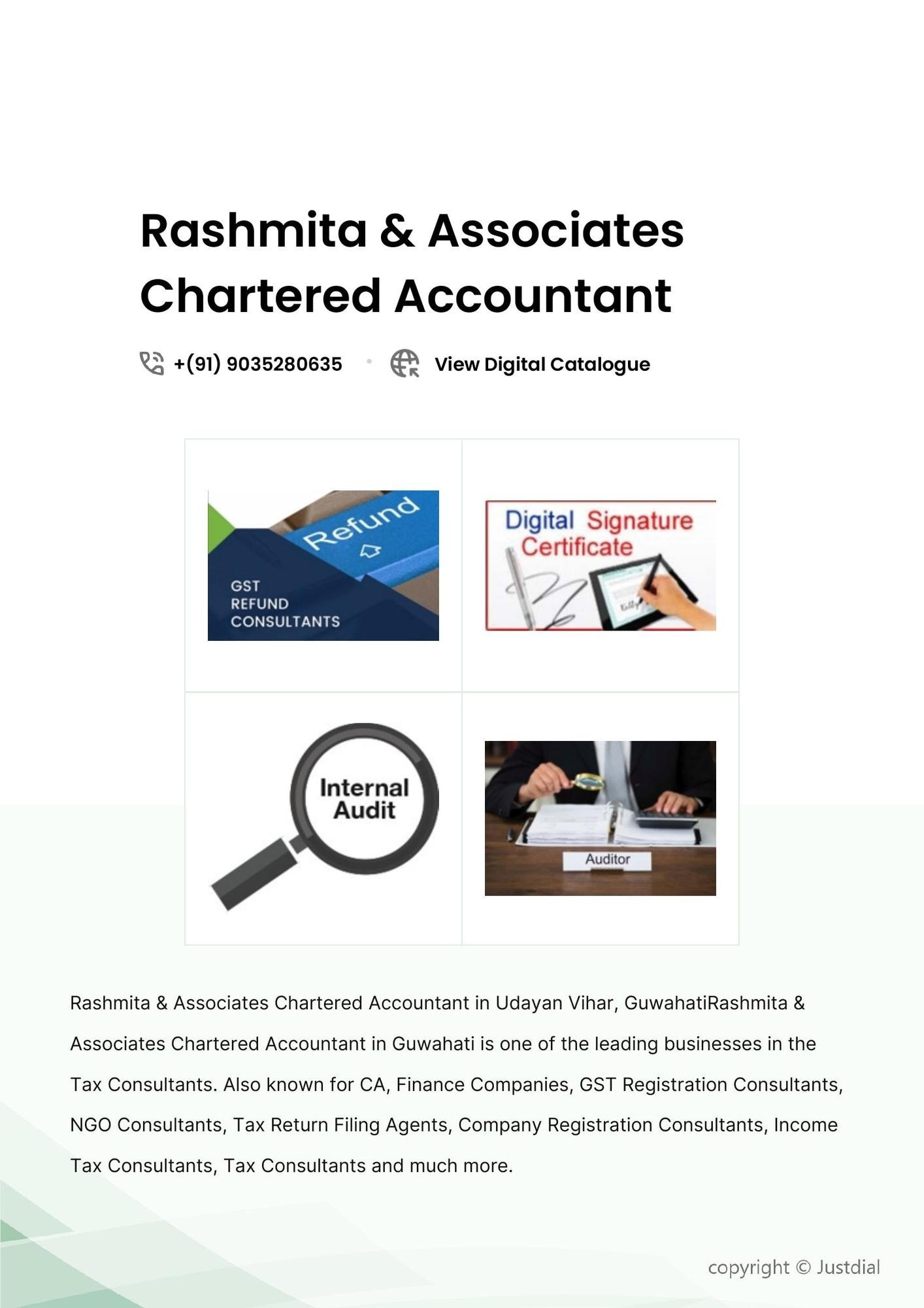 Rashmita & Associates Chartered Accountant