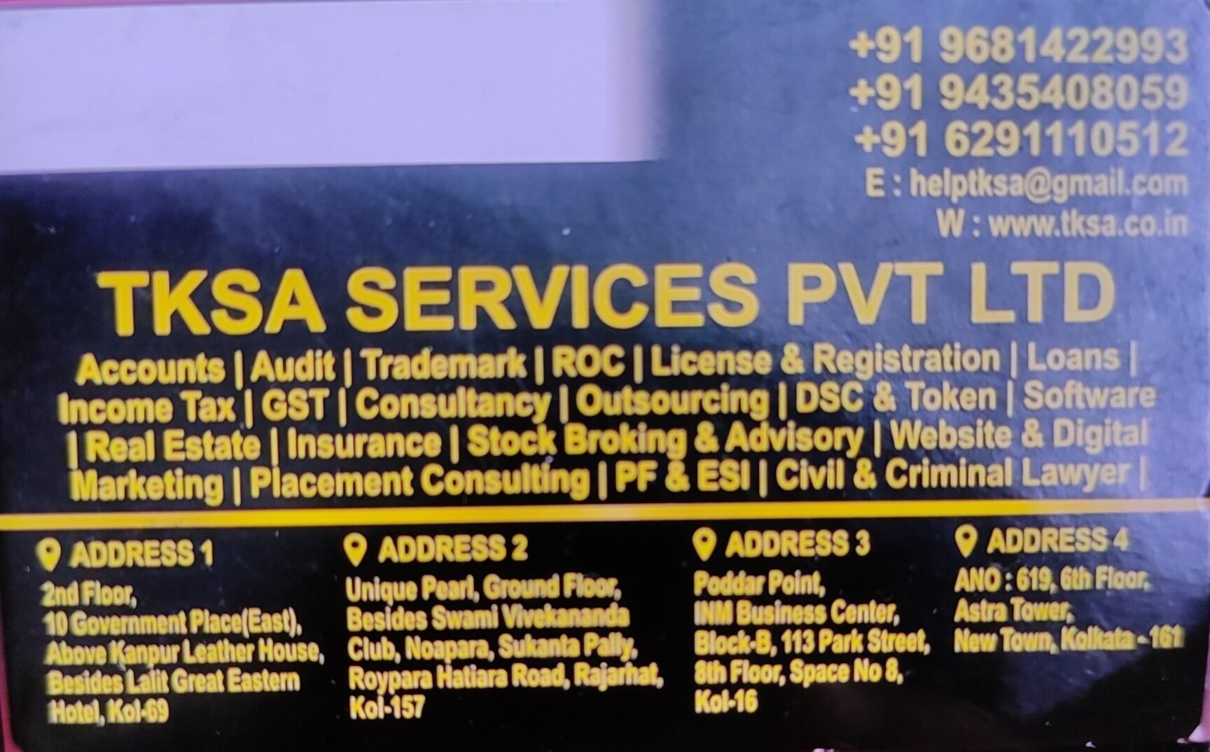 TKSA SERVICES PVT LTD