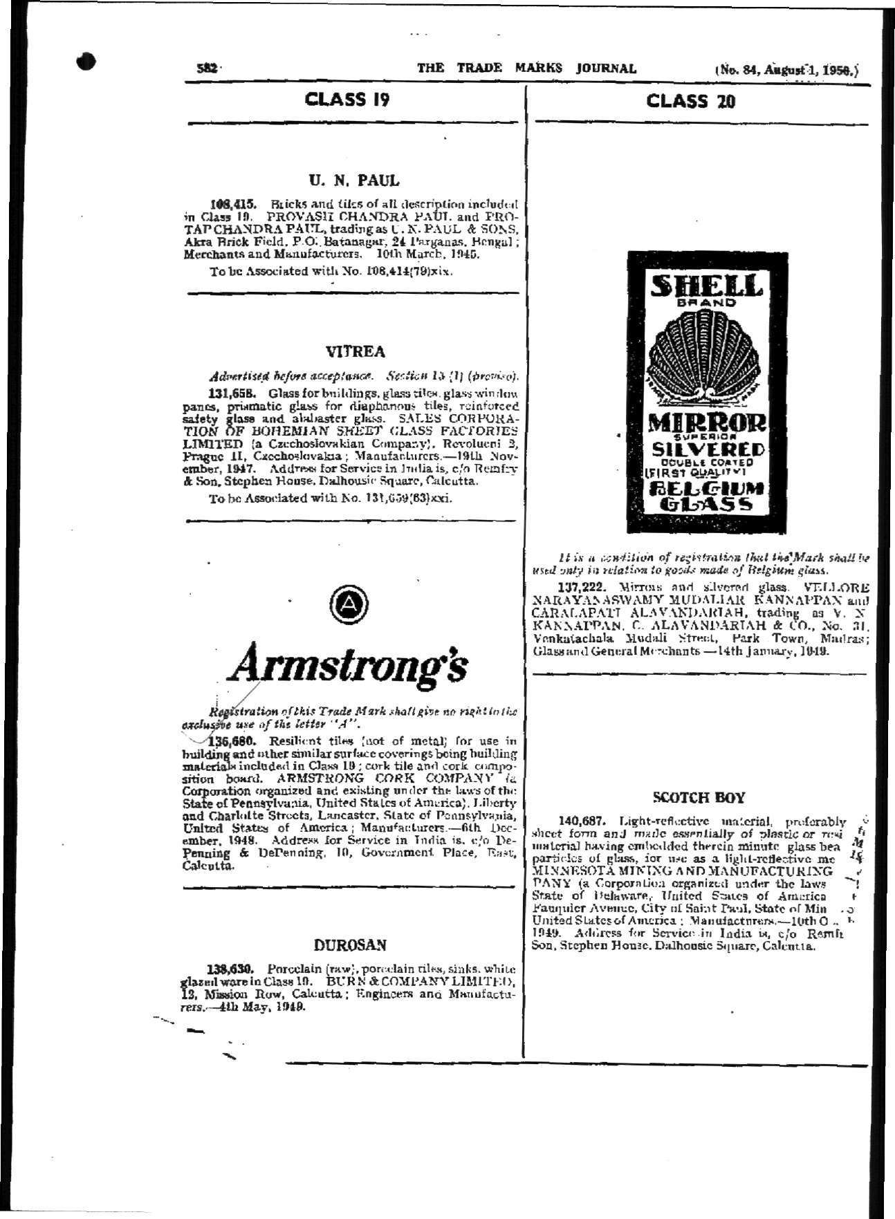 ARMSTRONG'S trademark artwork