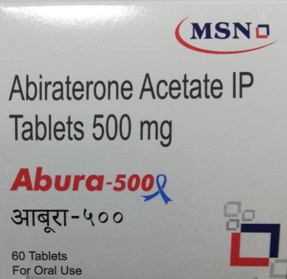Abiraterone Acetate IP Tablets 500 mg Abura-500 trademark artwork