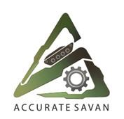 Device with ACCURATE SAVAN trademark artwork