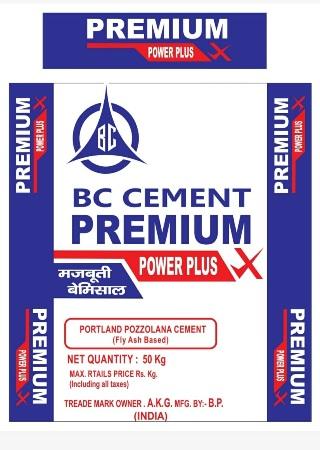 BC CEMENT PREMIUM POWER PLUS trademark artwork