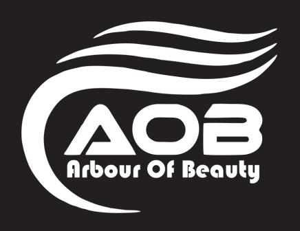 ARBOUR OF BEAUTY WITH THE DEVICE OF AOB trademark artwork