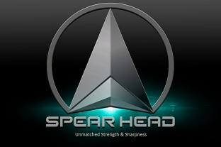 Device of spear head trademark artwork