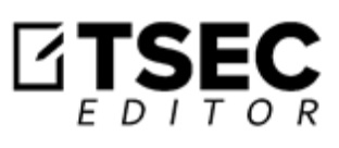 TSEC EDITOR trademark artwork