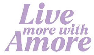 LIVE MORE WITH AMORE trademark artwork