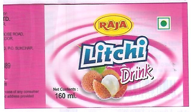 RAJA LITCHI DRINK trademark artwork
