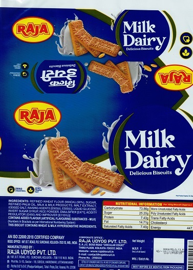 RAJA MILK DAIRY trademark artwork