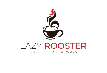 LAZY ROOSTER COFFEE FIRST ALWAYS trademark artwork