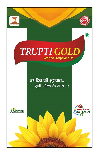 Trupti Gold Refind Sunflower Oil trademark artwork