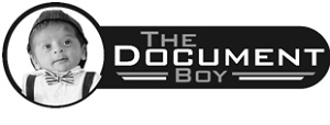 The Document Boy (With Device) trademark artwork