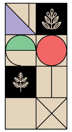 DEVICE OF VERTICAL GRID trademark artwork