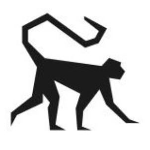 LOGO OF A GRAY LANGUR (MONKEY) IN WALKING POSITION trademark artwork