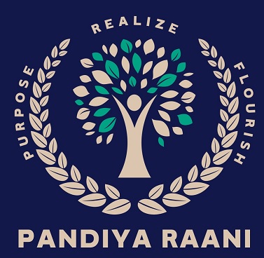PANDIYA RAANI – PURPOSE, REALIZE, FLOURISH trademark artwork