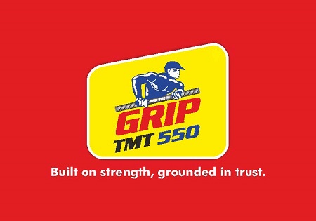 GRIP TMT 550 with tagline Built on strength, grounded in trust. trademark artwork