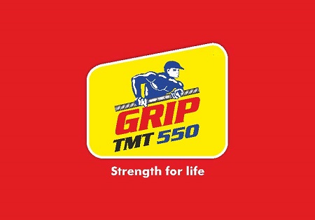 GRIP TMT 550 with tagline Strength for life trademark artwork