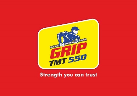 GRIP TMT 550 with tagline Strength you can trust trademark artwork