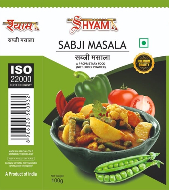 SHYAM SABJI MASALA trademark artwork