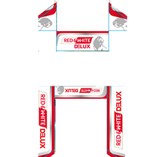 RED & WHITE DELUX trademark artwork