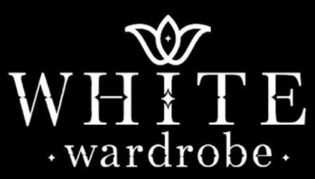 WHITE wardrobe with logo trademark artwork