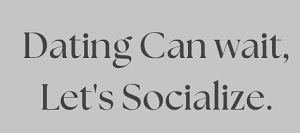 Dating Can wait, Let's Socialize (With Device) trademark artwork