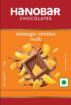 HANOBAR CHOCOLATES MANGO CREME MILK trademark artwork