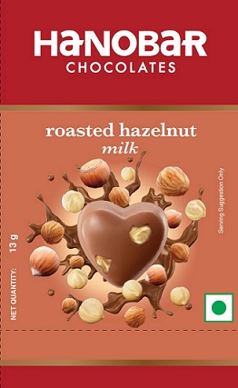 HANOBAR CHOCOLATES ROASTED HAZELNUT MILK trademark artwork