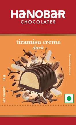 HANOBAR CHOCOLATES TIRAMISU CREME DARK trademark artwork