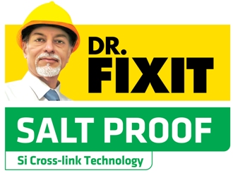 DR. FIXIT SALT PROOF Label trademark artwork