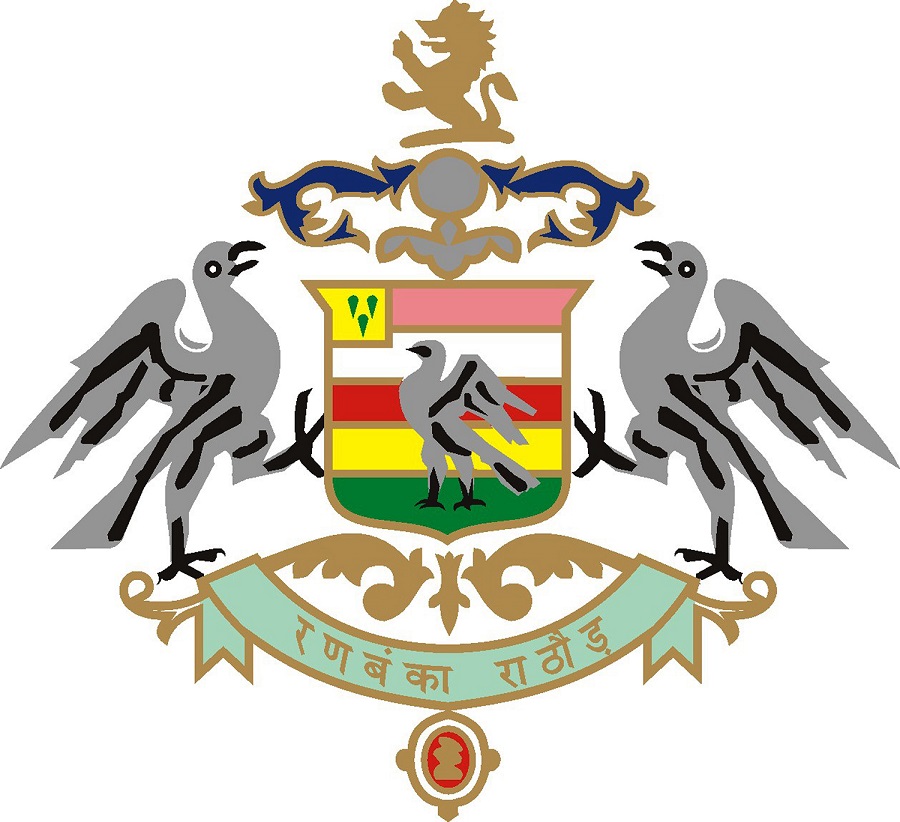 DEVICE OF CREST CONTAINING THE WORD RANBANKA RATHORE. trademark artwork