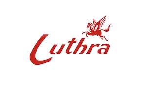 Luthra with the image of Flying Horse. trademark artwork