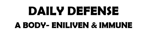 DEVICE OF DAILY DEFENSE A BODY ENILIVEN & IMMUNE trademark artwork