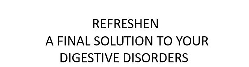 DEVICE OF REFRESHEN A FINAL SOLUTION TO YOUR DIGESTIVE DISORDERS trademark artwork