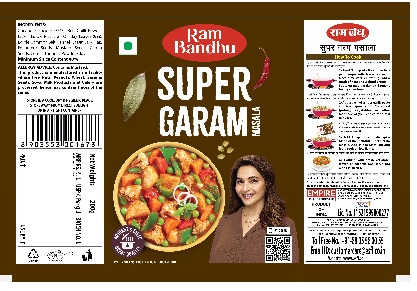 RAM BANDHU SUPER GARAM MASALA trademark artwork