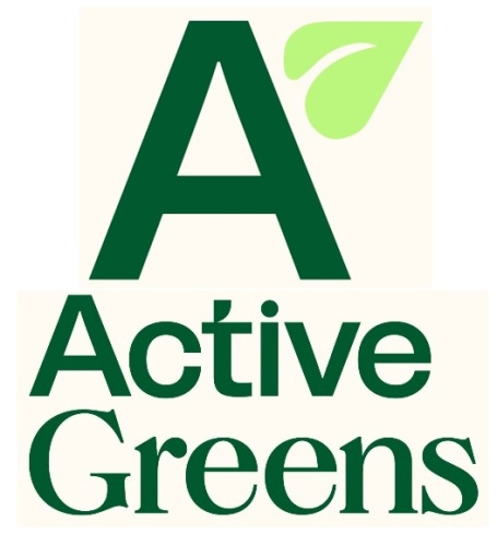 ACTIVE GREENS WITH DEVICE OF A trademark artwork