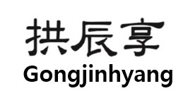 Gongjinhyang with chinese characters trademark artwork