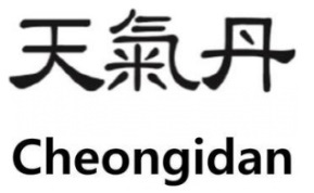 Cheongidan with chinese characters trademark artwork
