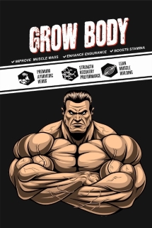 GROW BODY trademark artwork