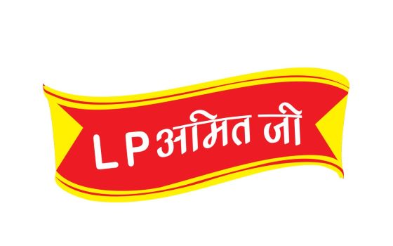 L.P. AMIT JI with device trademark artwork