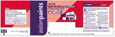 ASIAN PAINTS ACE SPARC ULTRAA trademark artwork